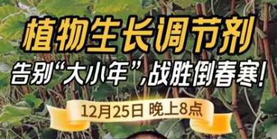 《细说农技》倒春寒、大小年猛如虎？国光总工亲授植调剂 &ldquo;避坑指南&rdquo;，25 日晚 8 点必看！