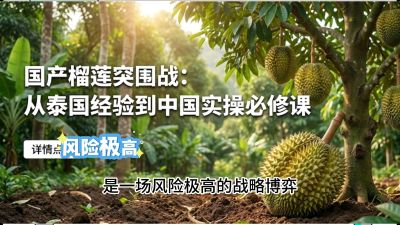 第一节：榴莲突围战：选址决策指南，告别赌运气，用硬指标圈定&ldquo;优生，课程：《国产榴莲突围战：从泰国经验到中国实操的8堂必修课（高阶实战版）》