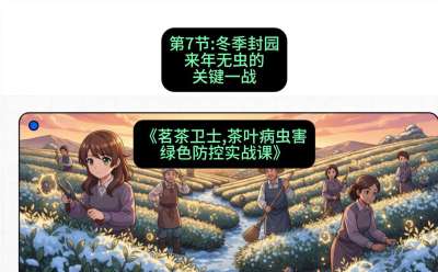 第07节：冬季封园&mdash;&mdash;来年无虫的关键一战，课程：《茗茶卫士&mdash;&mdash;茶叶病虫害绿色防控实战课》#识农AI