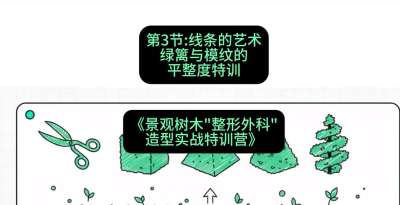 第03节：线条的艺术&mdash;&mdash;绿篱与模纹的平整度特训，课程：《景观树木&ldquo;整形外科&rdquo;造型实战特训营》#识农AI