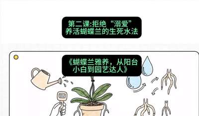 第二节：拒绝&ldquo;溺爱&rdquo;：养活蝴蝶兰的生死水法，课程：《蝴蝶兰雅养六讲：从阳台小白到园艺达人》#识农AI